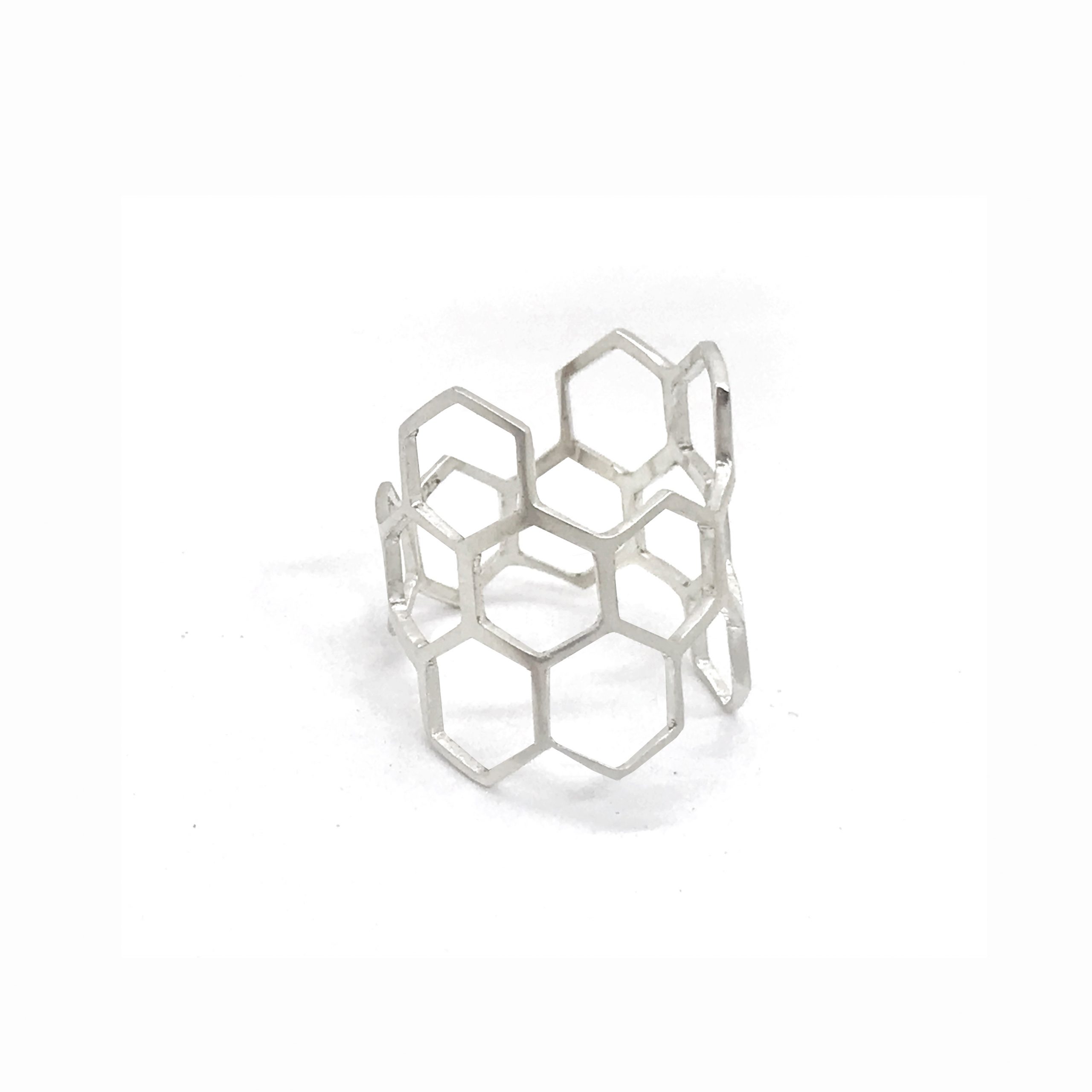 Louise_and_i_honey_comb_ring